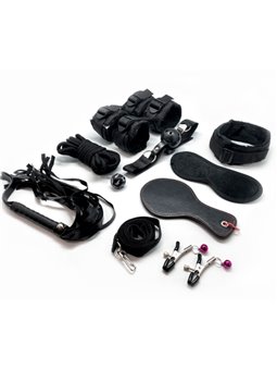 Alive Fury - 10-Piece BDSM Kit Black
