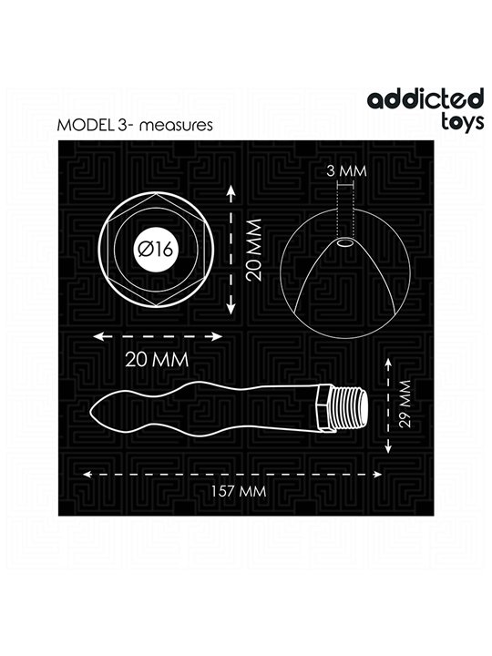 Addicted Toys - Doccia Anale con Attacco Universale Modello 3