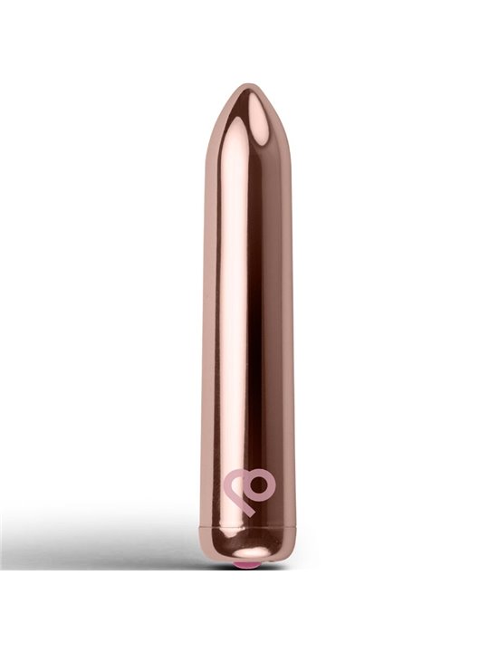 Rocks-Off Golden Rose - Rose Gold Silicone Bullet Vibrator