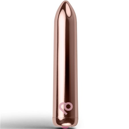 Rocks-Off Golden Rose - Rose Gold Silicone Bullet Vibrator