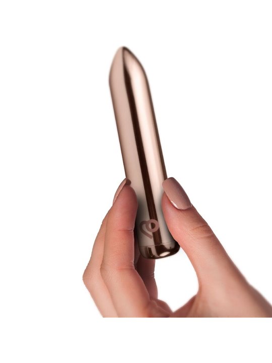 Rocks-Off Golden Rose - Rose Gold Silicone Bullet Vibrator