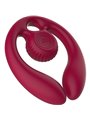 Snail Vibe Gizi Duo - Bordeaux Couples Stimulator with Remote Control