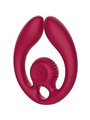 Snail Vibe Gizi Duo - Stimolatore di Coppia Bordeaux con Telecomando