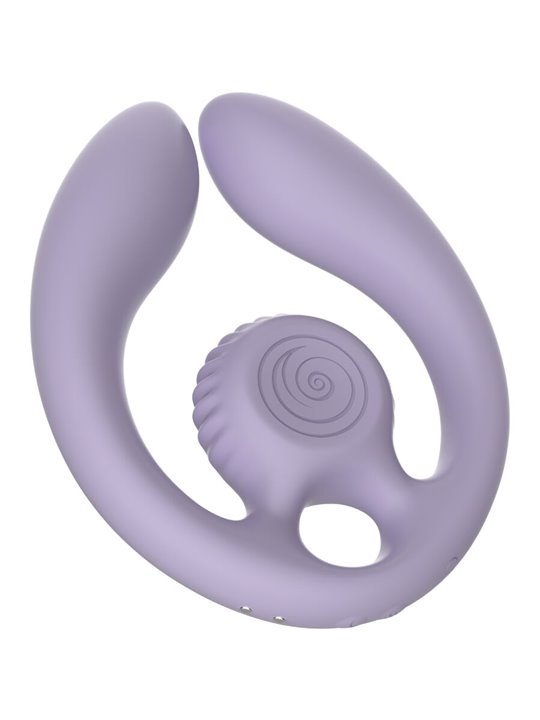 Snail Vibe Gizi Duo - Purple Couples Stimulator with Remote Control