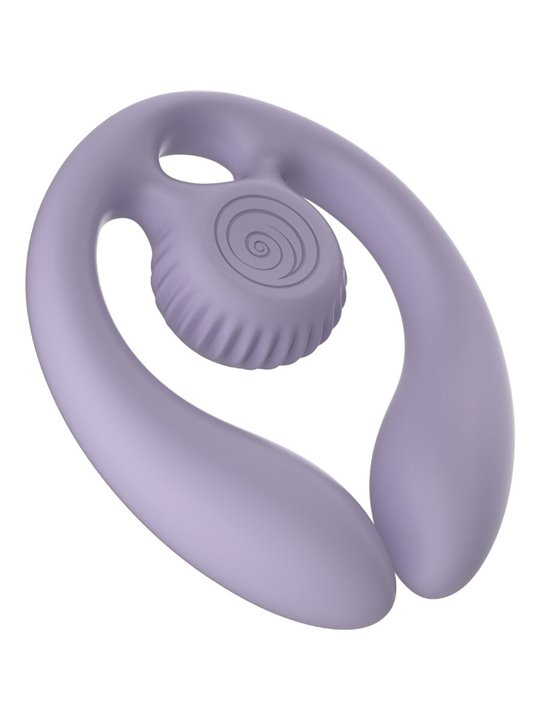 Snail Vibe Gizi Duo - Purple Couples Stimulator with Remote Control