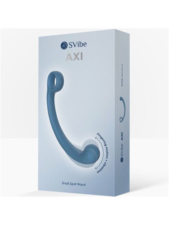 Snail Vibe Axi - Blue Vibrating Wand for Clitoris and G-Spot