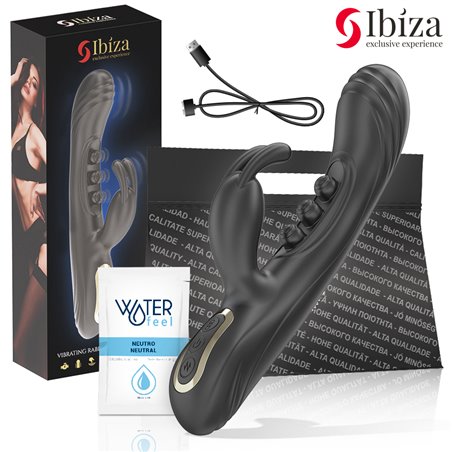Ibiza - Silicone Rabbit Vibrator with 7 + 7 Functions 22.5 cm