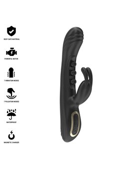 Ibiza - Silicone Rabbit Vibrator with 7 + 7 Functions 22.5 cm