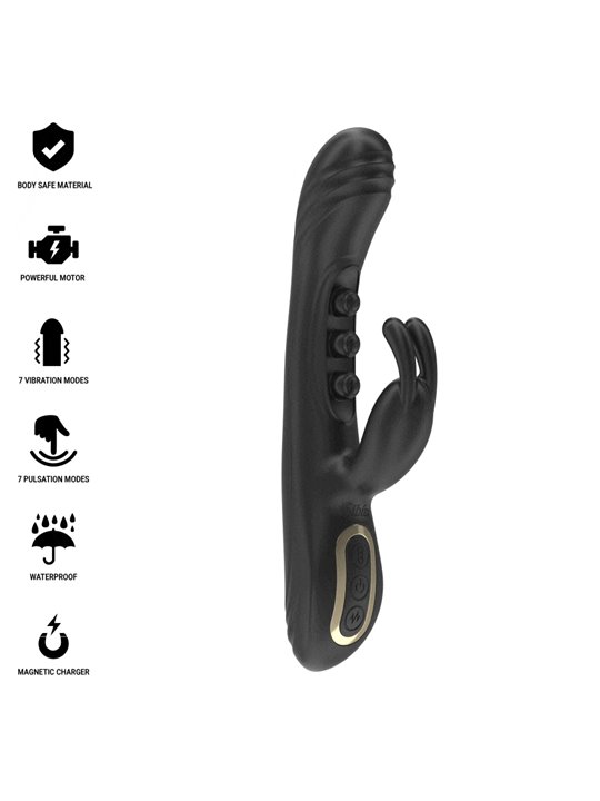 Ibiza - Silicone Rabbit Vibrator with 7 + 7 Functions 22.5 cm