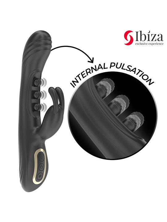 Ibiza - Silicone Rabbit Vibrator with 7 + 7 Functions 22.5 cm