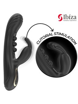 Ibiza - Silicone Rabbit Vibrator with 7 + 7 Functions 22.5 cm