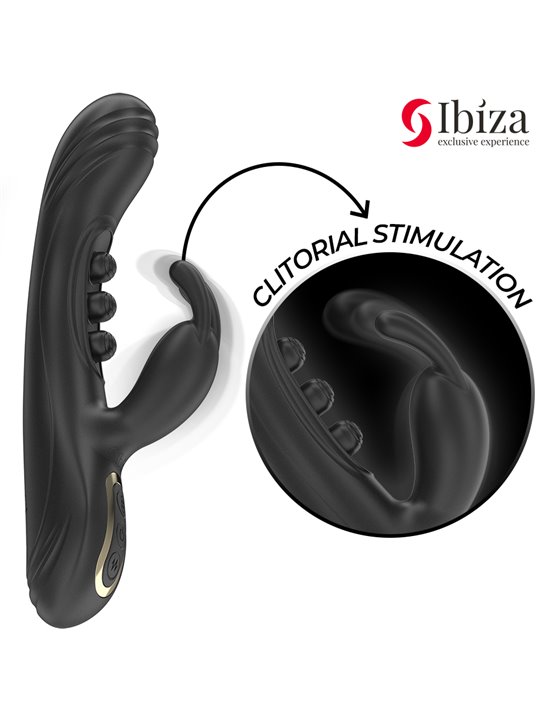Ibiza - Silicone Rabbit Vibrator with 7 + 7 Functions 22.5 cm