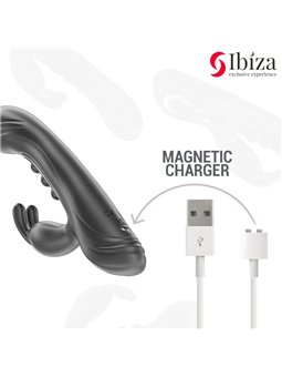 Ibiza - Silicone Rabbit Vibrator with 7 + 7 Functions 22.5 cm