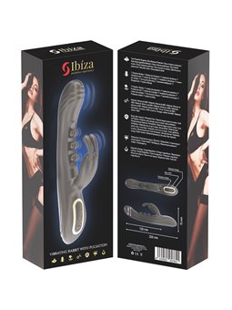 Ibiza - Silicone Rabbit Vibrator with 7 + 7 Functions 22.5 cm