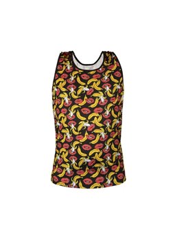 Anais Men Banana - Sleeveless Top with Lip and Banana Pattern Size S