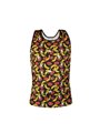 Anais Men Banana - Sleeveless Top with Lip and Banana Pattern Size S