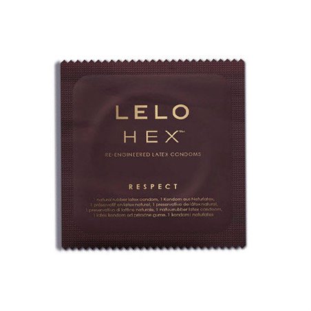 Lelo Hex Respect XL - Preservativi in Lattice Naturale Pacco da 3
