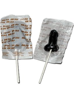 Diablo Goloso - Lecca Lecca Gommoso a Forma di Pene Gusto Rum e Cola