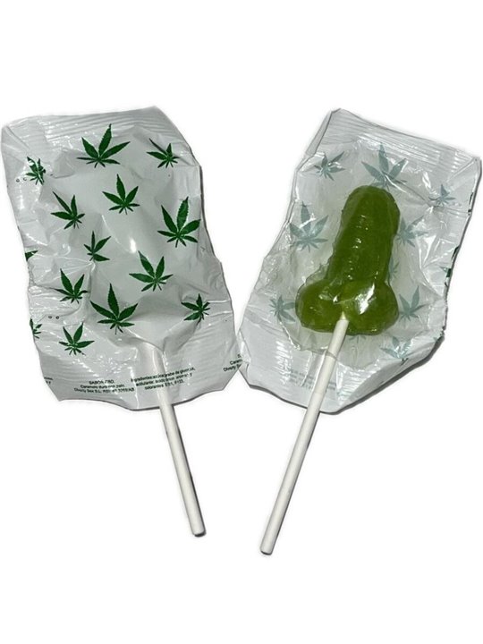 Diablo Goloso - Penis-Shaped Gummy Lollipop with Cannabis Flavor
