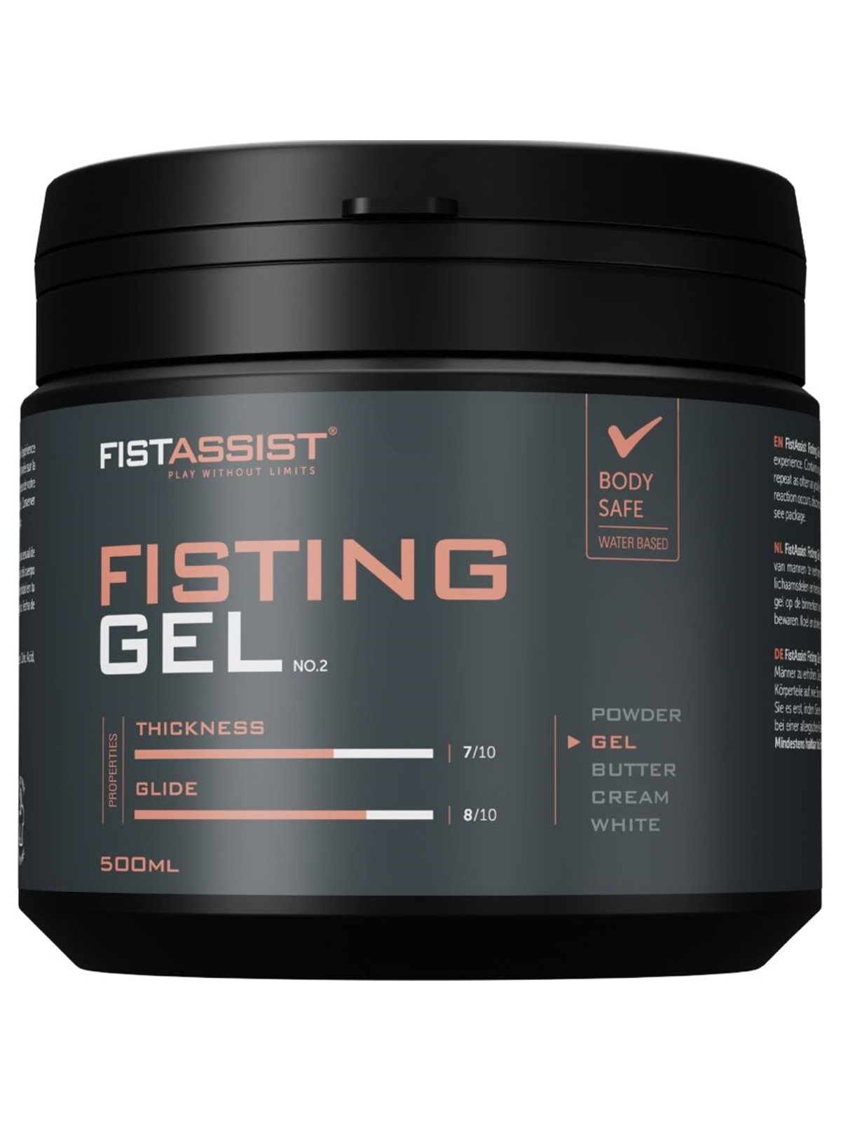 Cobeco Fist Assist - Extra Thick Water-Based Gel for Fisting 500 ml