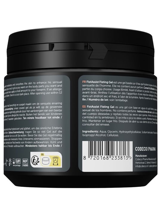 Cobeco Fist Assist - Gel Extra Denso a Base d'Acqua per Fisting 500 ML