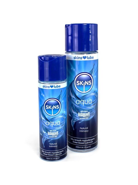 Skins Aqua - Odorless and Transparent Water-Based Lubricant 130 ML