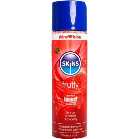 Skins Fruity - Lubrificante a Base d'Acqua Aroma Fragola 130 ML