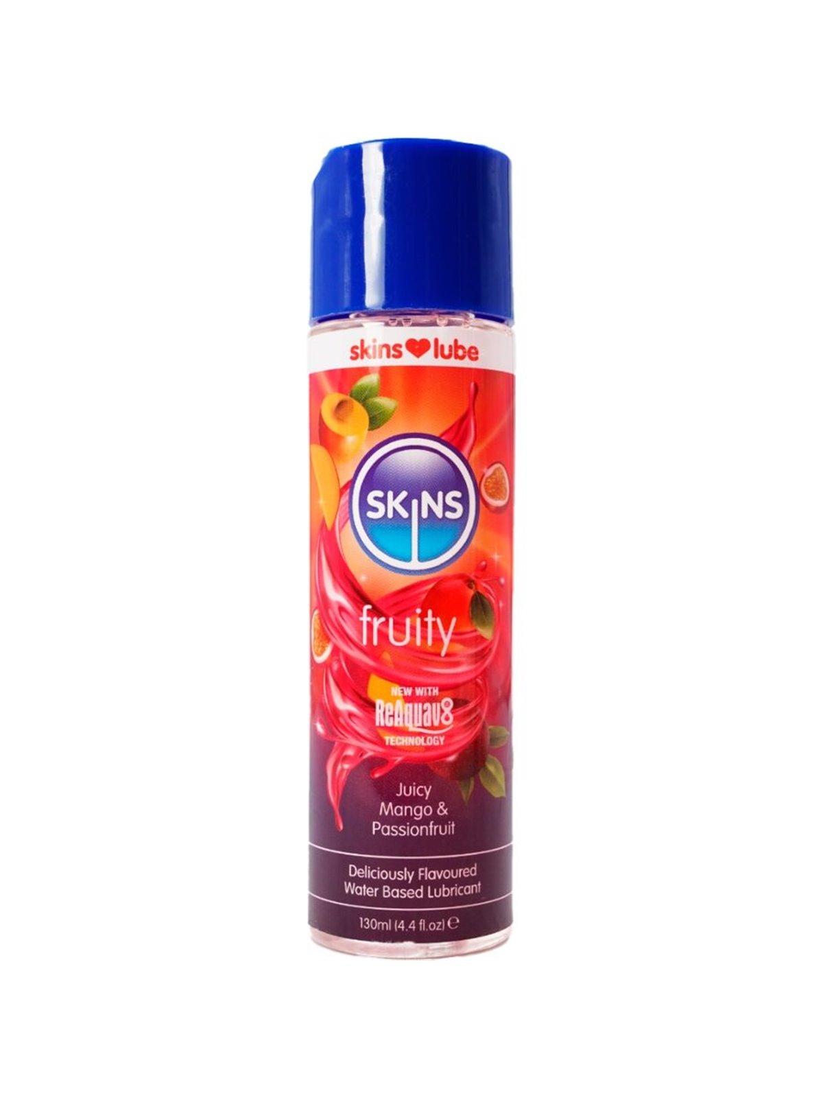 Skins Fruity - Water-Based Lubricant with Mango and Passionfruit Flavor 130 ML