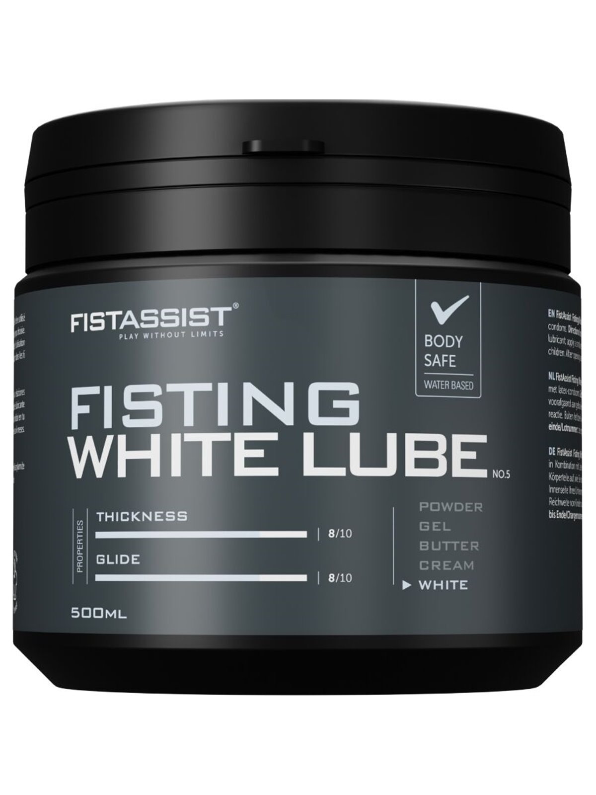 Cobeco Fist Assist - Extra Thick White Cream for Fisting 500 ML