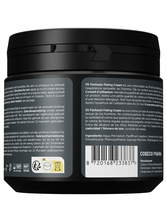 Cobeco Fist Assist - Crema Lubrificante per Fisting 500 ML