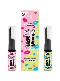 Secretplay Flirty Kiss - Strawberry and Mint Oral Sex Gel 2 x 8 Gr.