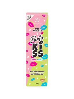 Secretplay Flirty Kiss - Gel per Sesso Orale Fragola e Menta 2 x 8 Gr.