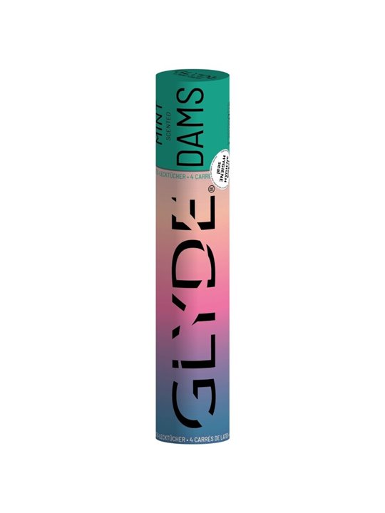 Sheer Glyde Dams - Mint Flavored Oral Sex Condoms