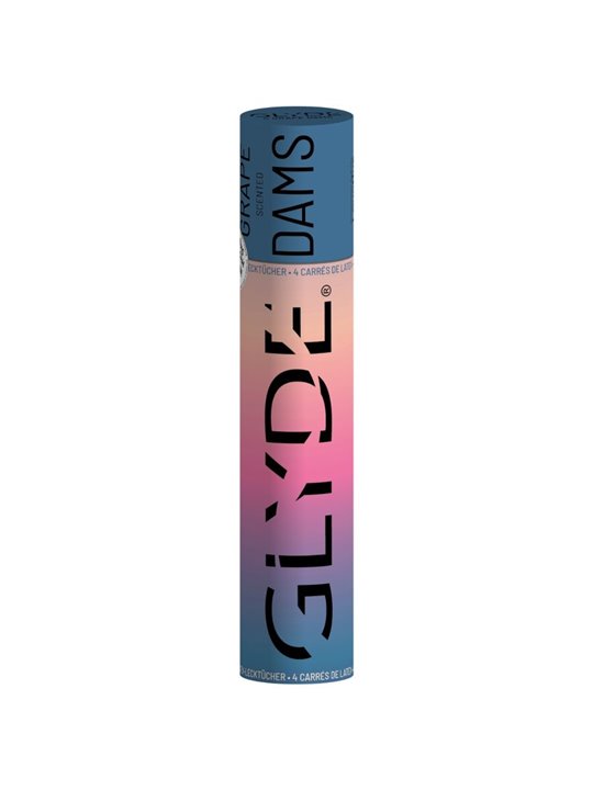 Sheer Glyde Dams - Grape Flavored Oral Sex Condoms