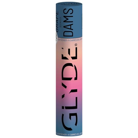 Sheer Glyde Dams - Grape Flavored Oral Sex Condoms