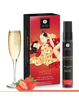 Shunga Waves of Pleasures - Strawberry Flavored Oral Sex Spray 20 ML