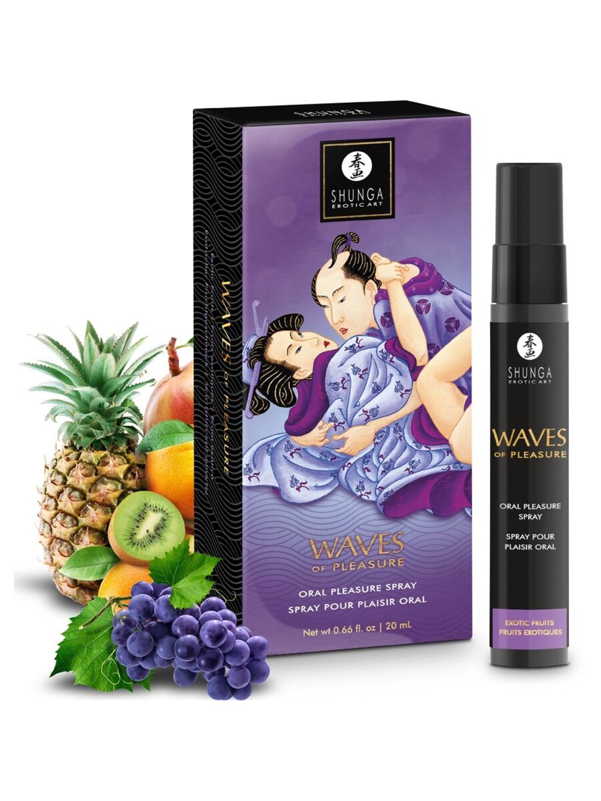 Shunga Waves of Pleasures - Exotic Fruit Flavored Oral Sex Spray 20 ML
