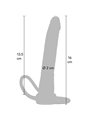 Get Real Double Trouble - Doppio Anello Fallico con Dildo Anale 16 Cm