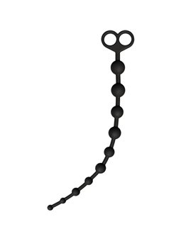 Toyjoy P- Perline Anali Flessibili in Silicone Nero 38 Cm