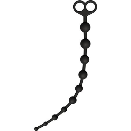 Toyjoy P- Perline Anali Flessibili in Silicone Nero 38 Cm