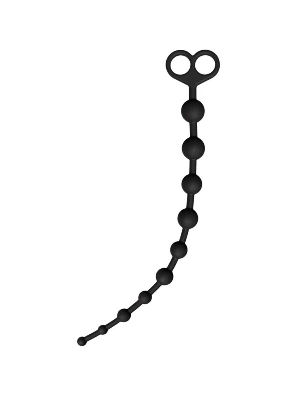 Toyjoy P- Perline Anali Flessibili in Silicone Nero 38 Cm