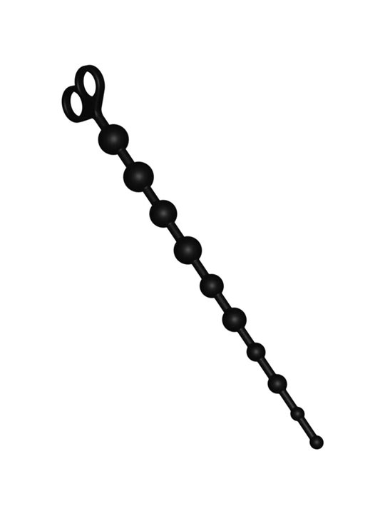 Toyjoy P- Perline Anali Flessibili in Silicone Nero 38 Cm