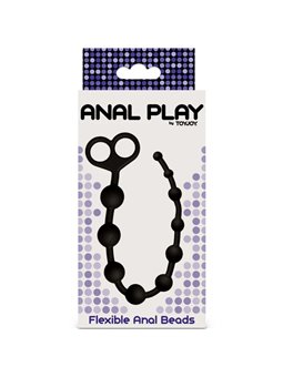 Toyjoy P- Perline Anali Flessibili in Silicone Nero 38 Cm