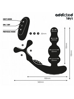Addicted Toys - Rotating Prostate Massager with Remote Control