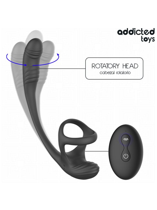 Addicted Toys - Vibrating Anal Plug with Testicle Stimulator