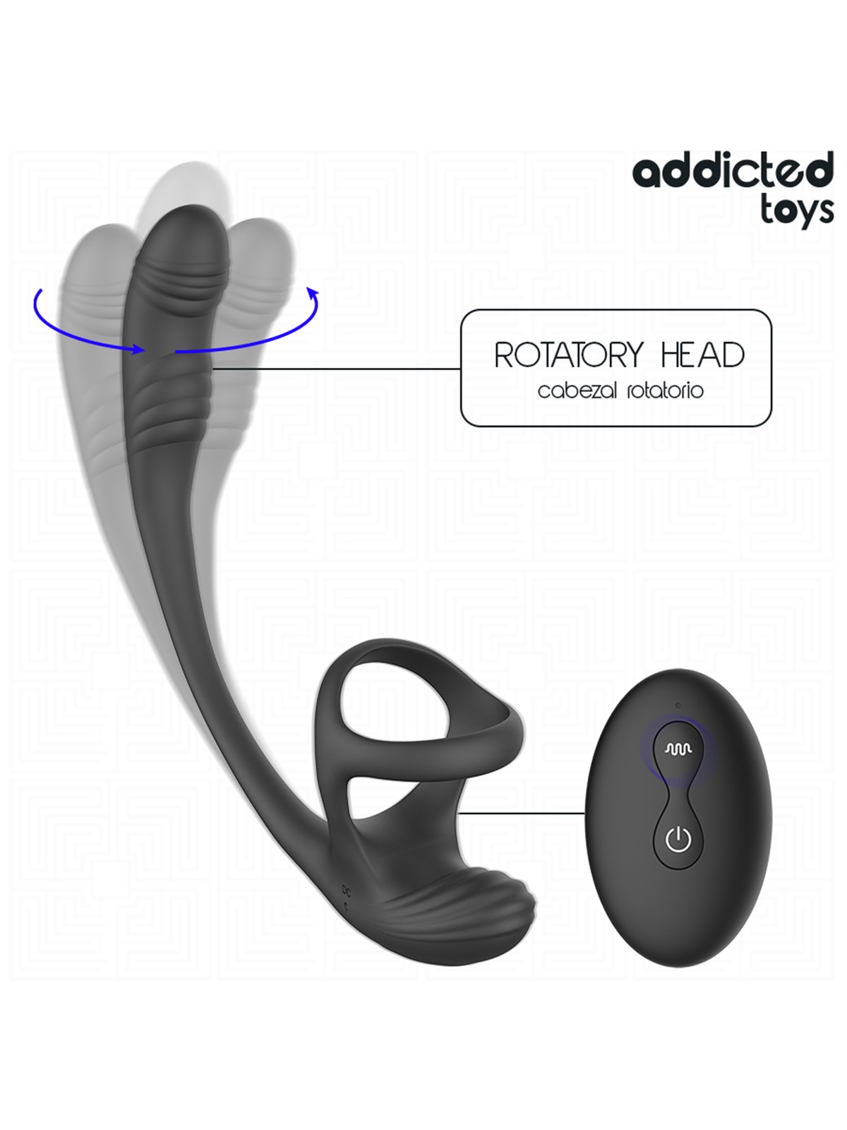 Addicted Toys - Vibrating Anal Plug with Testicle Stimulator