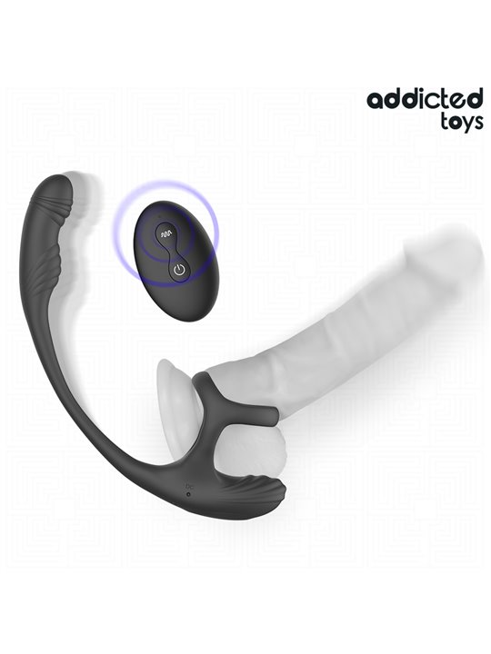 Addicted Toys - Vibrating Anal Plug with Testicle Stimulator