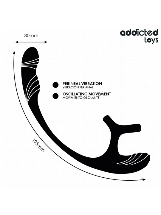 Addicted Toys - Vibrating Anal Plug with Testicle Stimulator