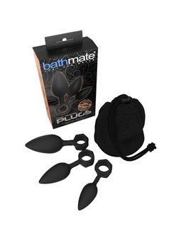 Bathmate - Kit Allenamento 3 Plug Anali in Silicone Nero
