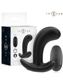 Intense Chandler - Vibratore Anale in Silicone Nero con Telecomando